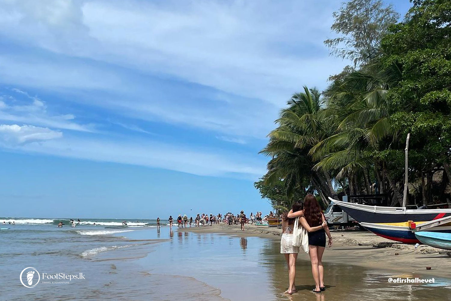 Two girl at Arugam Bay Beach, Best Beaches in Sri Lanka