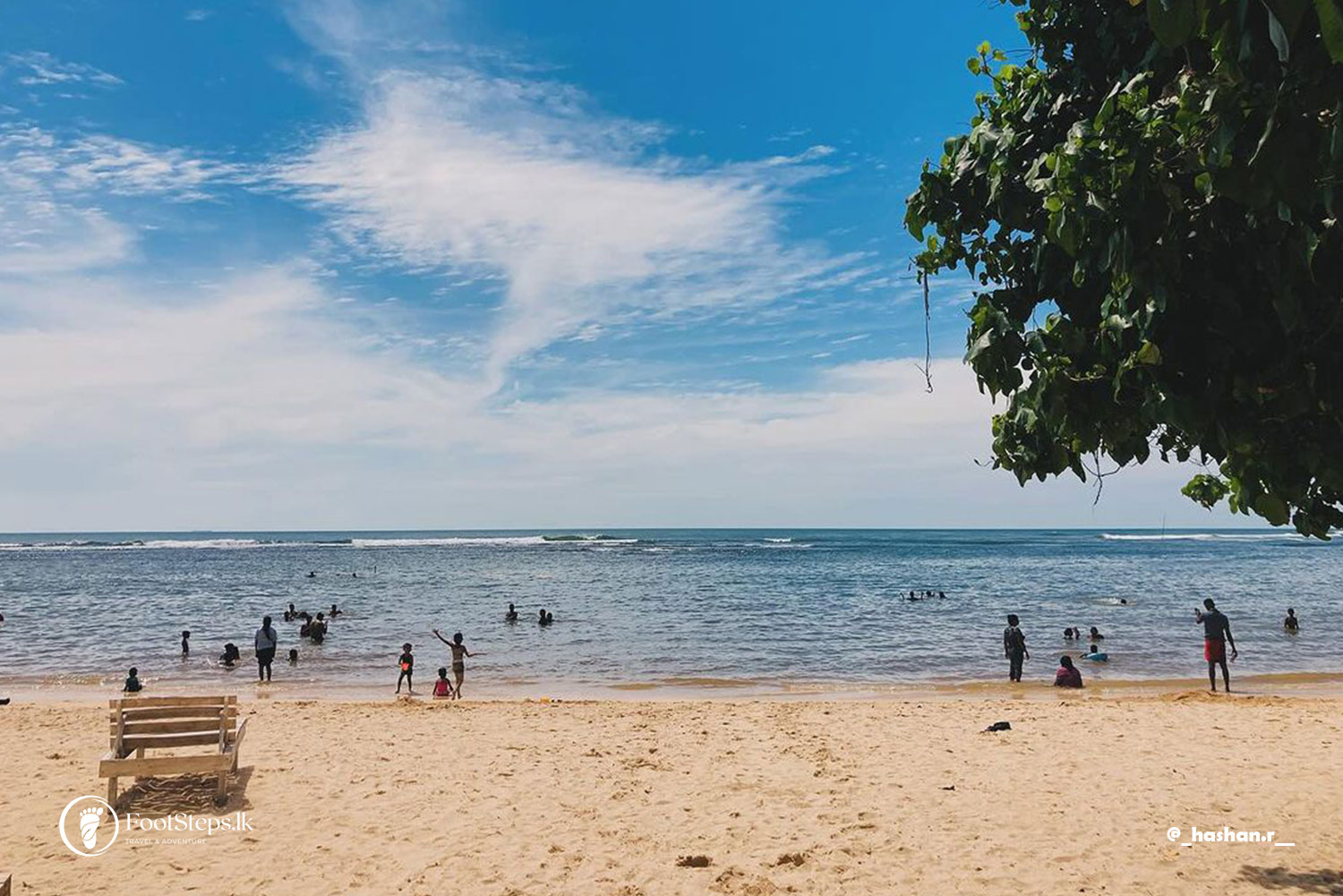 Swmming at Polhena Beach at Matara, Best Beaches in Sri Lanka