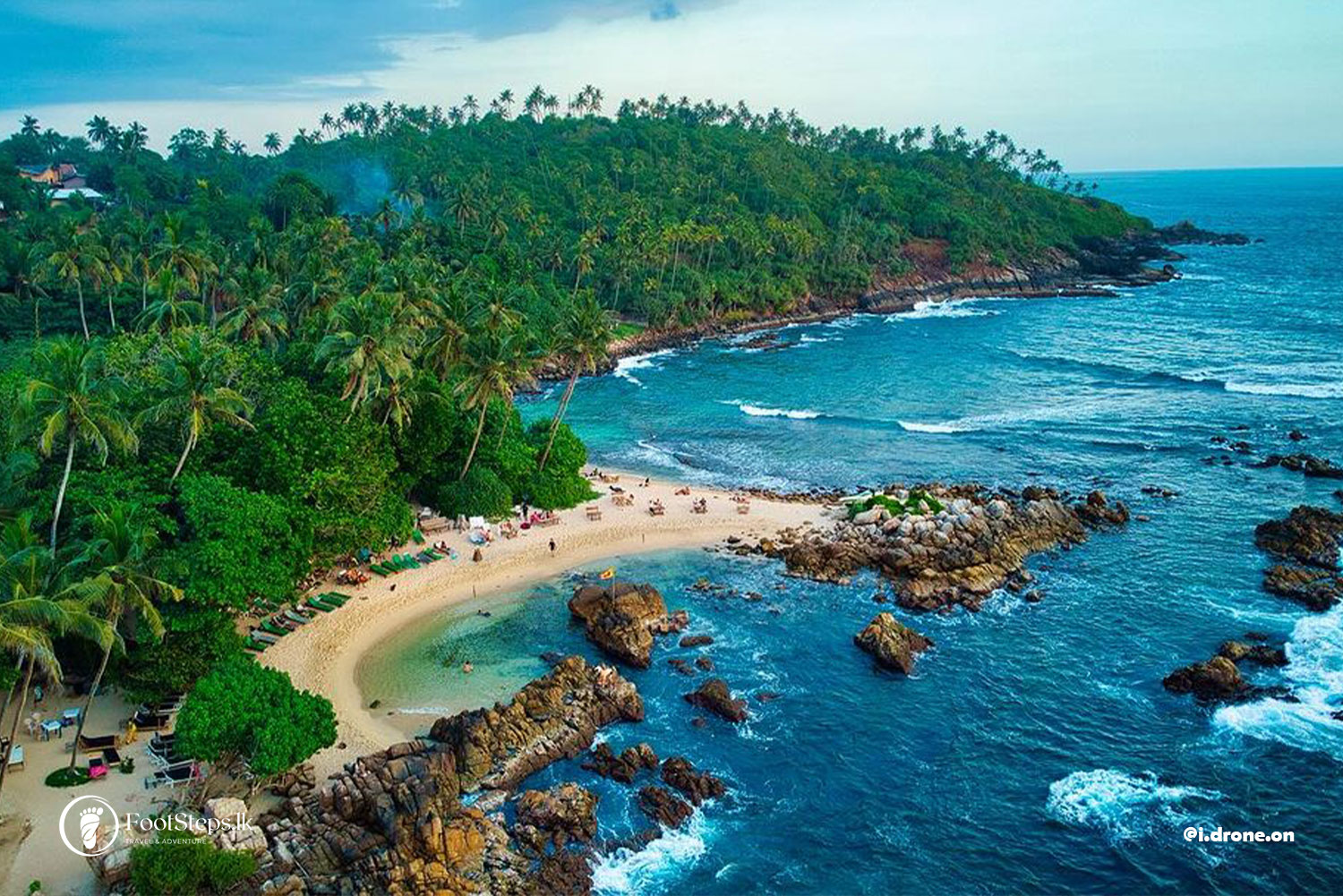 Drone photo of Mirissa Secret Beach, Best Beaches in Sri Lanka